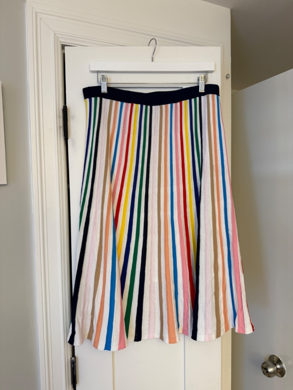 J. Crew Multicolor Vertical Stripe Midi Skirt - Picture 2 of 15